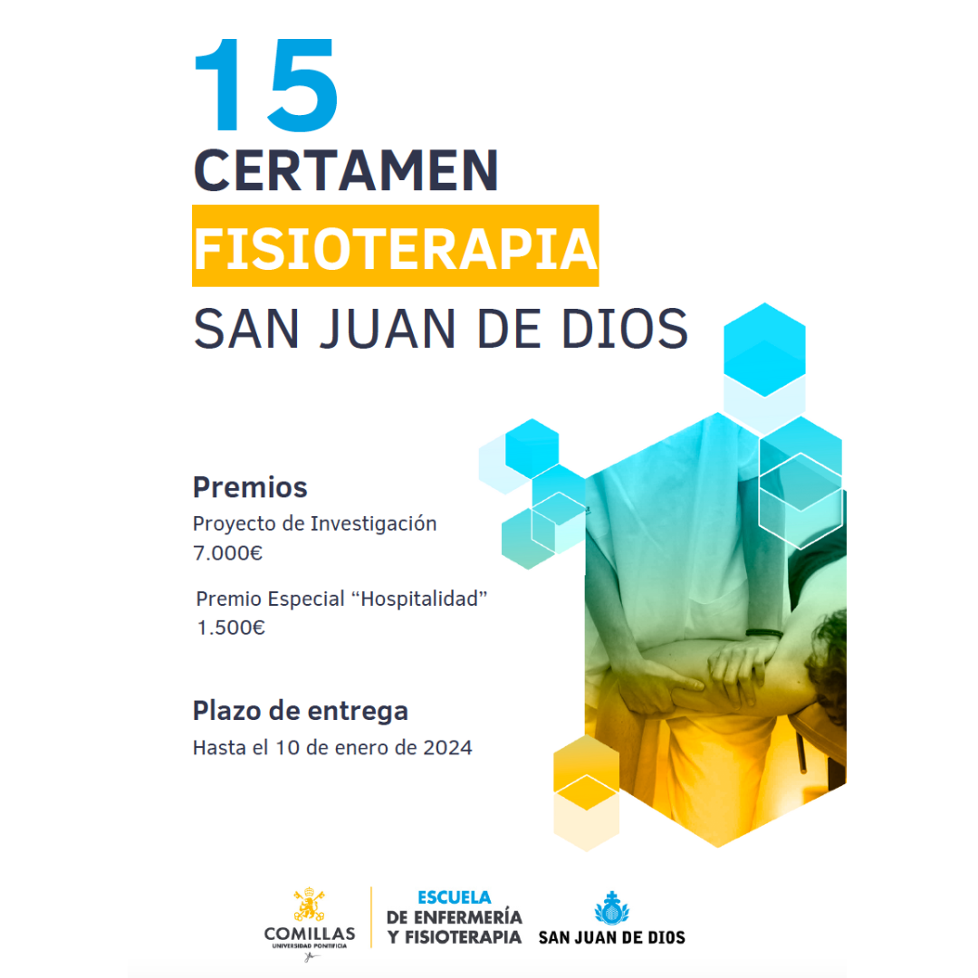 Abierto el plazo del 15º Certamen de Fisioterapia San Juan de Dios – Premios a la investigación y hospitalidad