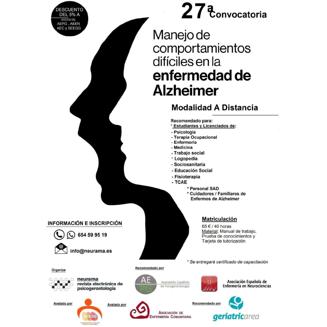 Manejo de comportamientos difíciles en la enfermedad de Alzheimer