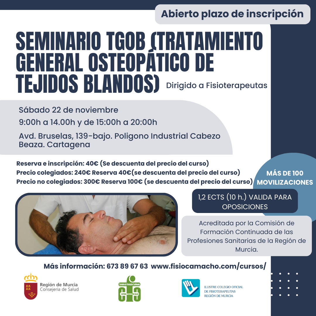 Seminario TOGB (Tratamiento General Osteopático de tejidos Blandos)