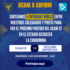 Sorteamos 5 Entradas Dobles Para Ver Al UCAM CF En El Estadio BeSoccer La Condomina