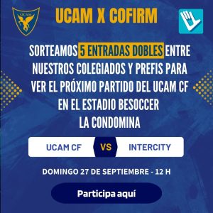 Sorteamos 5 Entradas Dobles Para Ver Al UCAM CF En El Estadio BeSoccer La Condomina