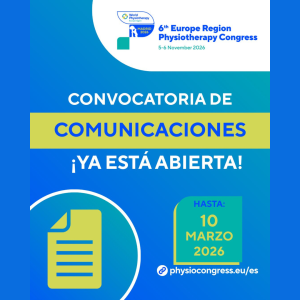 Abierto El Plazo De Comunicaciones Del 6.º Congreso Europeo De Fisioterapia