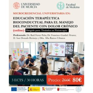 Educación Terapéutica Bioconductual Para El Manejo Del Paciente Con Dolor Crónico – Microcredencial Universitaria