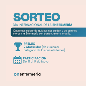 ON Enfermería Sortea 2 Matrículas Para Sus Categorías Formativas