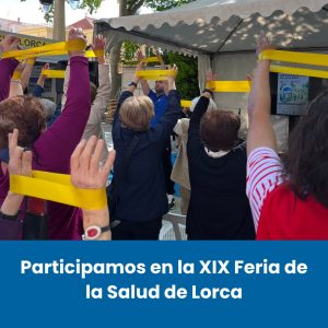 El Colegio De Fisioterapeutas Participa Con Gran Acogida En La XIX Feria De Salud De Lorca