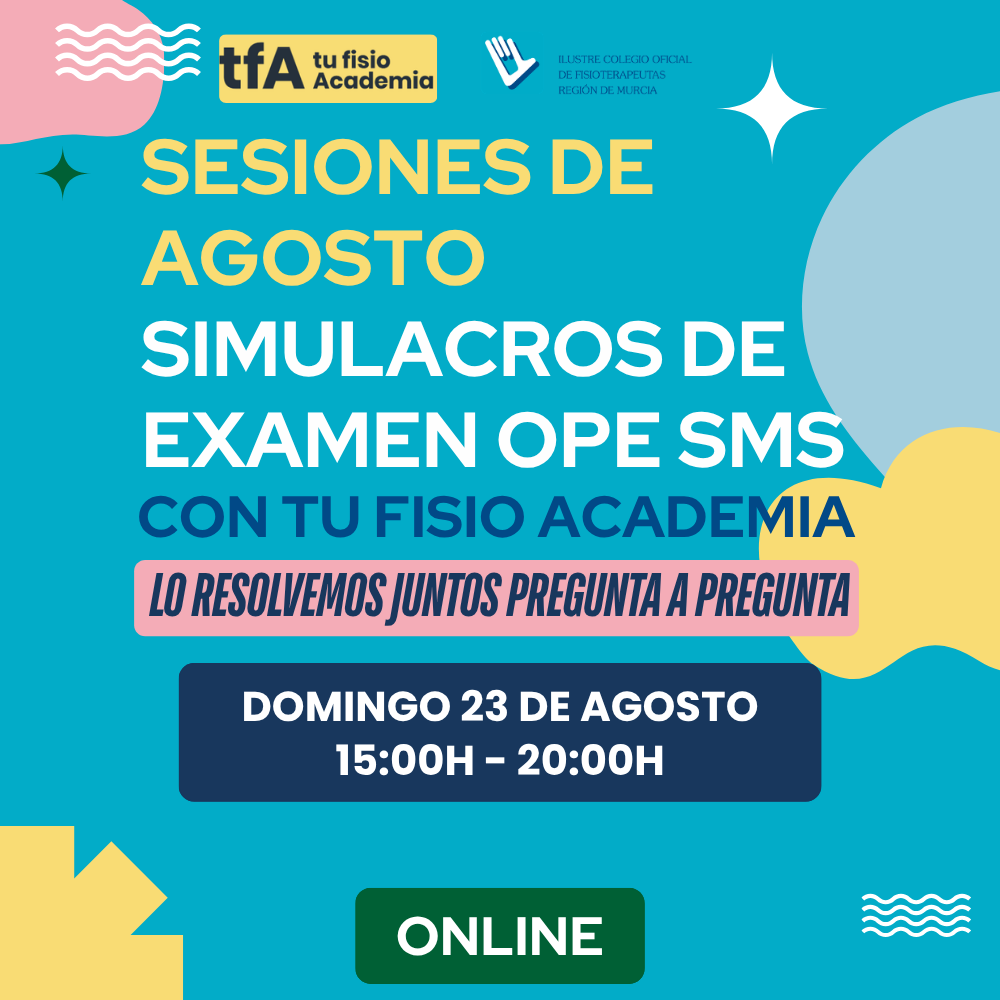 SESIONES DE AGOSTO – Simulacros de examen OPE SMS -23 de agosto de 2026