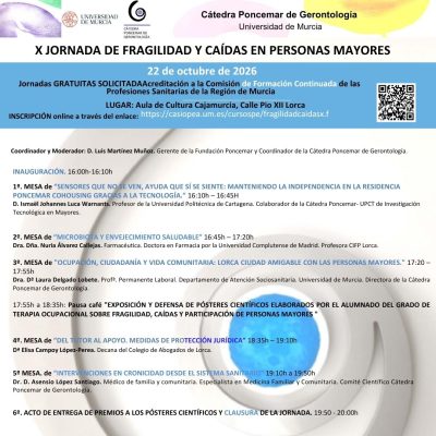 X Jornada De Fragilidad Y Caídas En Personas Mayores