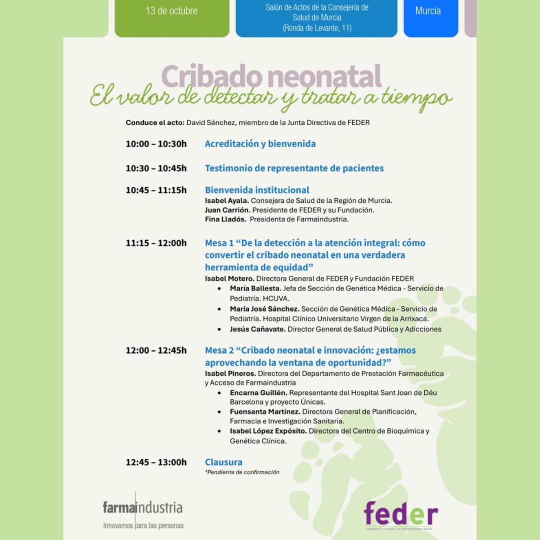 Jornada Cribado neonatal: el valor de detectar y tratar a tiempo